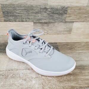 Puma Ignite‎ Malibu Womens Golf Shoes Sz 7 Running Gray White Lace-Up Sneakers